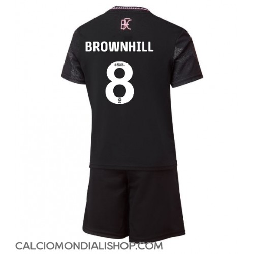 Maglie da calcio Burnley Josh Brownhill #8 Seconda Maglia Bambino 2024-25 Manica Corta (+ Pantaloni corti)